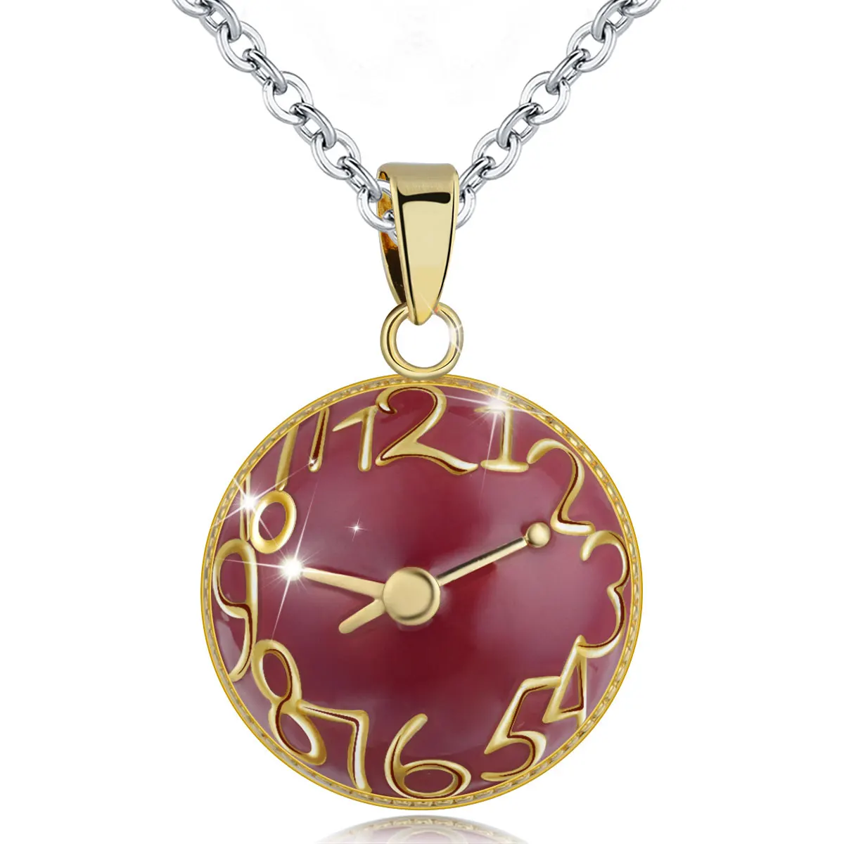Eudora 1 pc colorful Harmony bola ball Pendant Necklace with Link Chain Pregnancy Ball Jewelry Chime Bola women Jewelry Mom Gift 3