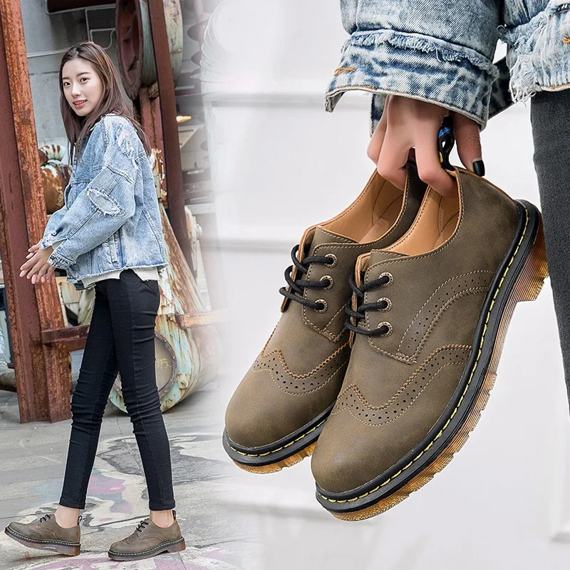 

2018 Autumn New Products-Style Low Top WOMEN'S Casual Shoes Comfortable Breathable Martin Shoes Trend Versatile Shoes