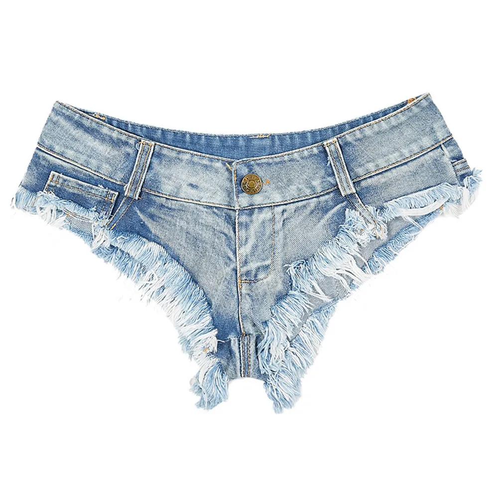 Sexy Denim Micro Mini Shorts For Women 