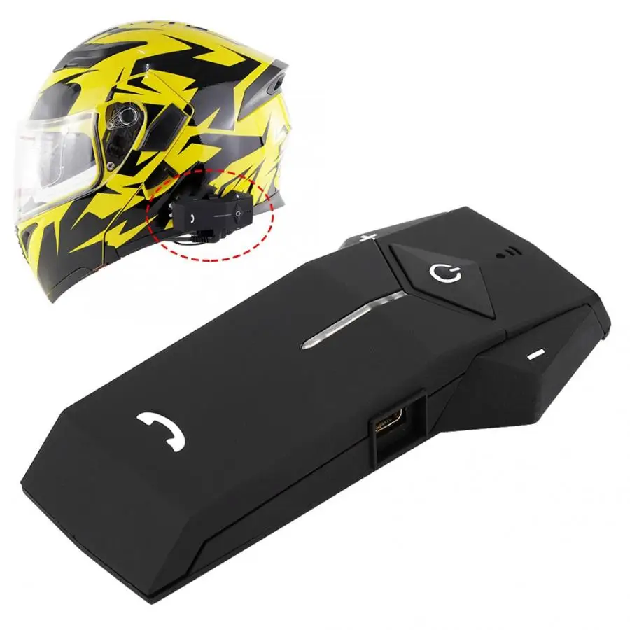 Мотоциклетный шлем Стерео Bluetooth наушник для внутренней связи Hands-Free NFC Беспроводная гарнитура с fm-радио