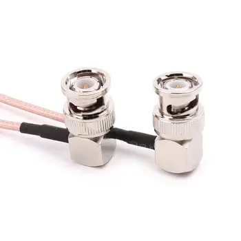 

BNC Male Elbow To BNC Male Elbow RG316 Pigtail Cable RF Coaxial Cables Camera Video Signal SDI Transmission Line B95A