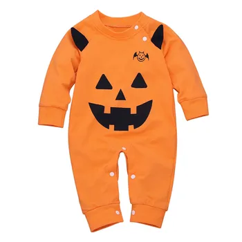 

Newborn Baby Boy Girl Halloween Pumpkin Cosplay Costume Romper Jumpsuit Outfits