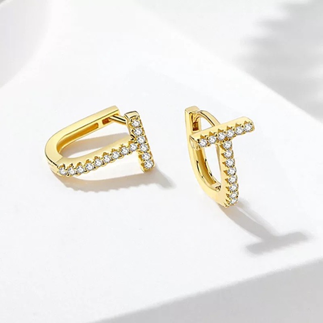 Quality Stainless Steel Gold Geometric Small Hoop Earrings for Women Punk Hip-Hop Drop Earrings 2022 Trend Fashion Jewelry