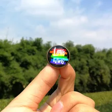1 шт. LGBT Pride Rainbow Heart булавка Кнопка на спине значок для геев, лесбиянок, символ, булавка любовь равна, сделай сам, одежда, альпака, Швейные аксессуары