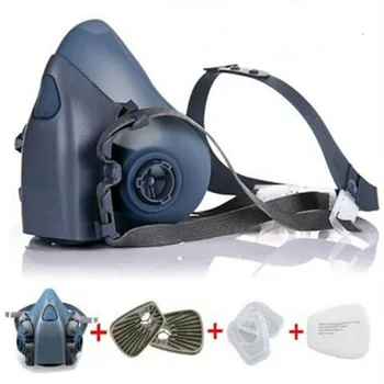 

Quality 7in1 7502 Gas Half Face Cover Set Spray Paint Safty Protection Dustproof Type And Size