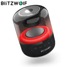 BlitzWolf-BW-AS4 inalámbrico con bluetooth 5,0, altavoz inalámbrico portátil con bluetooth de 20W, luz RGB, sonido estéreo envolvente, TWS