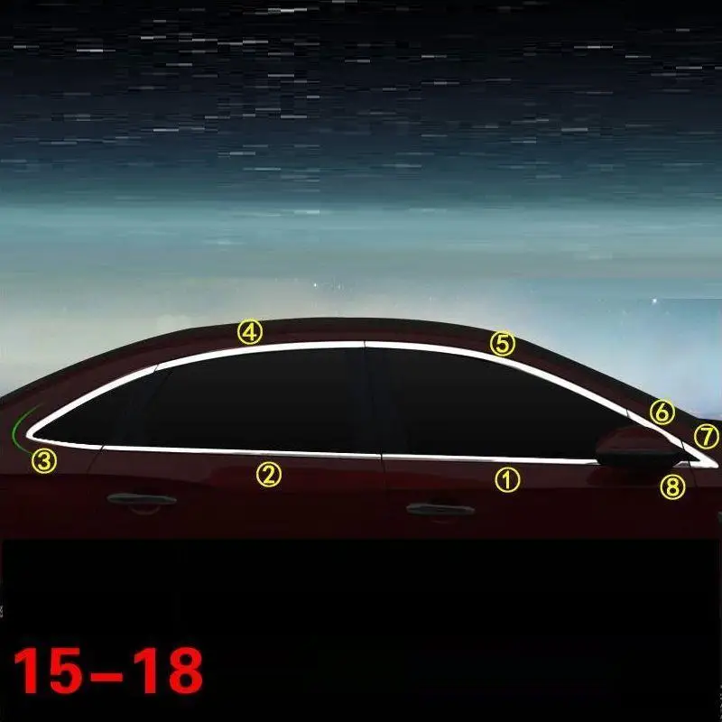 Авто модификация Automovil декоративные окна тела внешние части стикер полосы