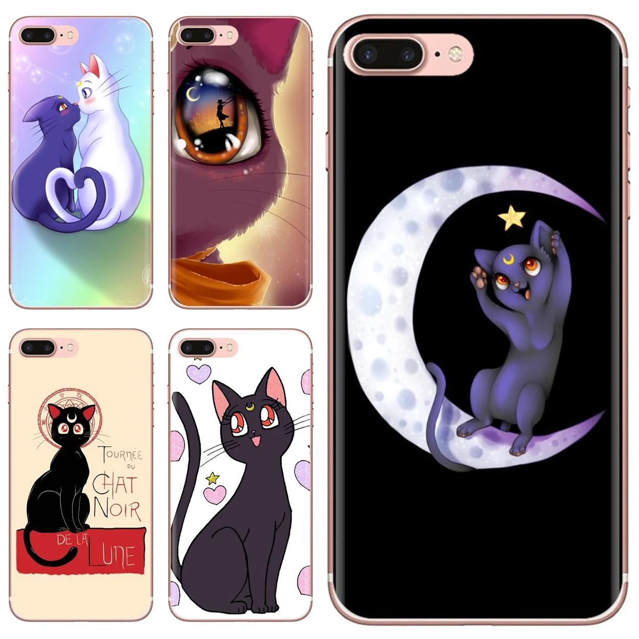 Чехол Moon-S-Luna-S-Луна-Кот-аниме-Сейлор мягкий чехол для Samsung Galaxy A12 A31 A41 A51 A71 A20e A21s M30 A10