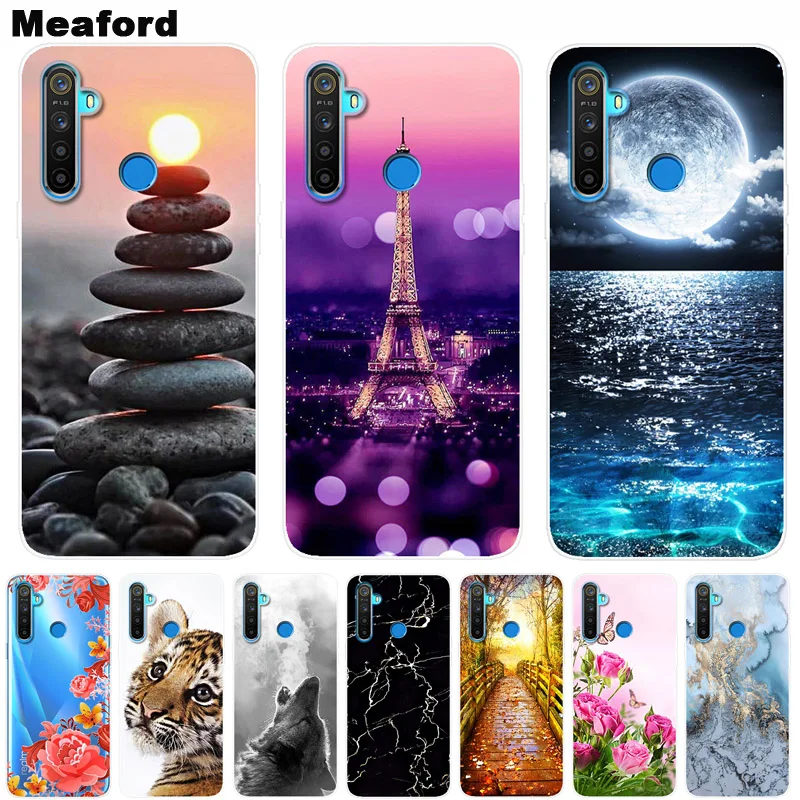 

For OPPO Realme 5 Pro Case Realme 5 Case Phone Cover Soft Silicone 3D Printing Back Case for OPPO Realme 5 Q Realme5 Pro Cover