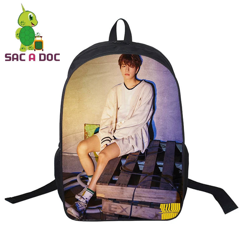 Kpop рюкзак для детей, школьные сумки для подростков, девочек и мальчиков, рюкзак для ноутбука, мужской и женский рюкзак, повседневный рюкзак дорожная сумка - Цвет: 28