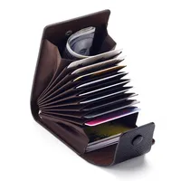 Men Credit Card Holder Leather Purse for Cards Case Wallet for Credit ID Bank Card Holder Women Cardholder and Coins 1