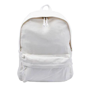 

Women Men Canvas Backpack Student Large Capacity Solid Travel Foldable Laptop Casual Rucksack