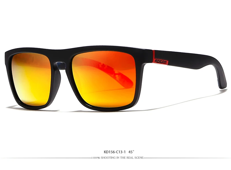 Новое поступление KDEAM зеркальные поляризованные солнцезащитные очки Мужские квадратные спортивные солнцезащитные очки женские УФ gafas de sol металлическое Крепление UV400 KD156