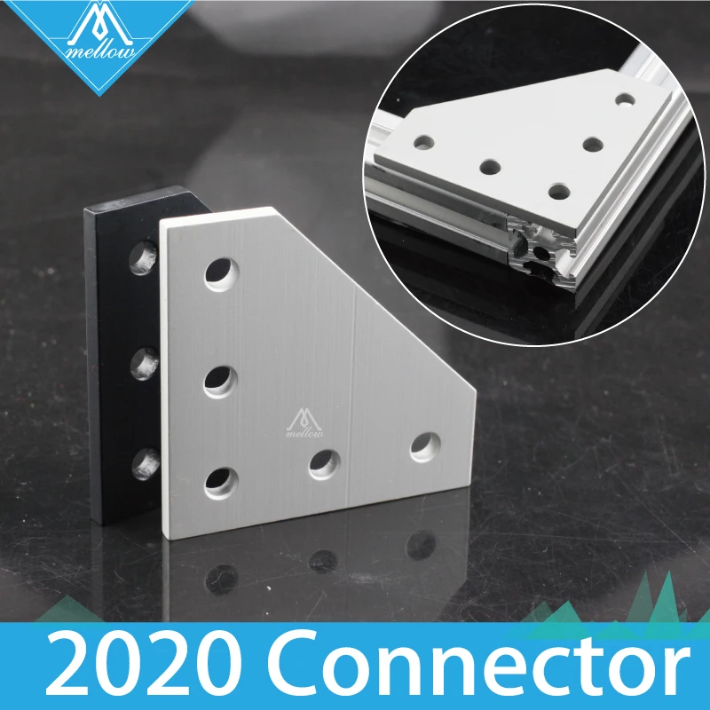 2020 Aluminum 90 Degree Inside Corner Connector L Brackets 3D Printer Prusa i3