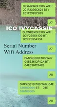 Para ipad icloud desbloquear serial não. Sn a6 a7 a8 a9 a10 para ipad 2/3/4/5/6/7/air1/air2/mini1/mini2/mini3 número de série endereço wi-fi