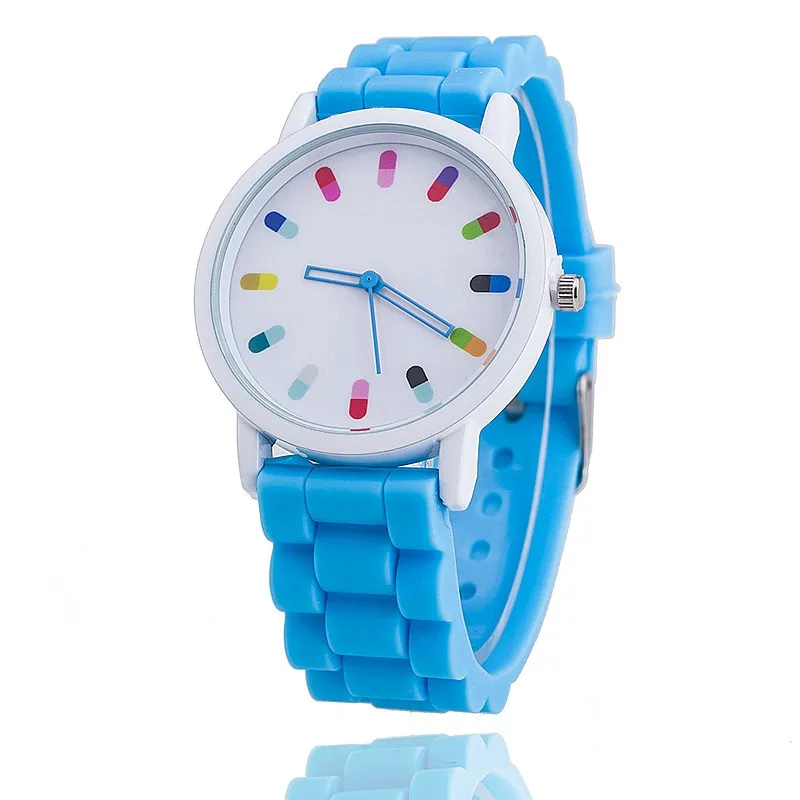 Quartz Wristwatches Reloj Mujer Simple Round Women Watch Silicone Analog Alloy Watches Relogio Feminino bayan kol saati watches