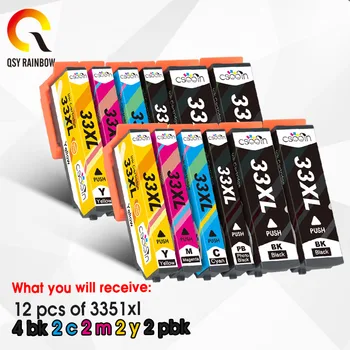 

12pcs 33XL ink cartridge for Epson T3351 T3361 XP530 XP630 XP830 XP635 XP540 XP640 XP645 Printer XP-530 XP-630 XP-830 XP-635