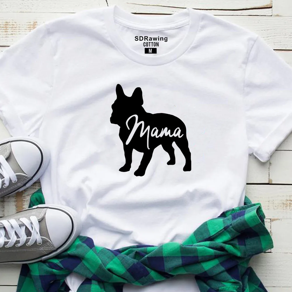 Французская одежда для бульдога подарки для любителей собак для собачников футболка для собак мама футболка для питомцев любитель животных мама дамы футболки топы