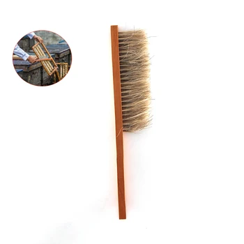 

10PCS Two rows horsetail hair brushes beekeeper double row mane brush for sweeping cleaner cleaning beehive tools