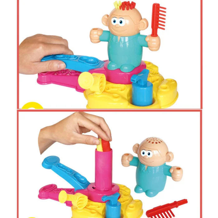 1 компл. Лепка глиняные игрушки развивающие роль пали DIY Парикмахерская модель для детей M09