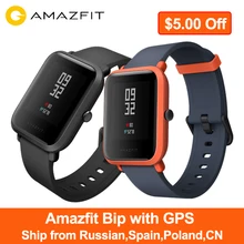 Глобальная версия Huami Amazfit Bip gps Смарт Часы сердечного ритма умные часы 45 дней батарея Bluetooth 4,0 IP68 часы