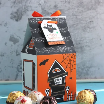 

25pcs Halloween Themed Packaging Box Multipurpose Halloween Box Gift Packaging Box for Festival Halloween