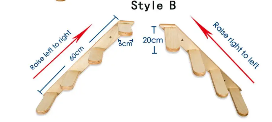 style B 60cm New Pet Climber Sisal Scratching Post Cat Tree Ladder Hammock Jumping Board Cat Stand Pet Wood Furniture Protection Kitten Bed - Цвет: style B 60cm