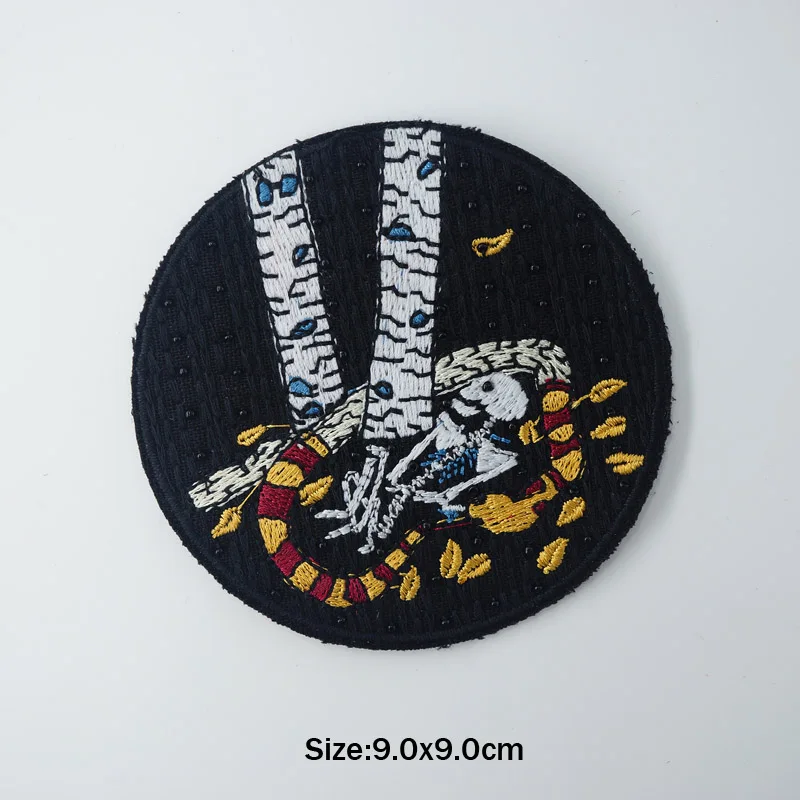 Bead Abstract Draw Embroidered Iron on Patches for Clothing DIY Stripes Clothes Patchwork Sticker Custom Applique