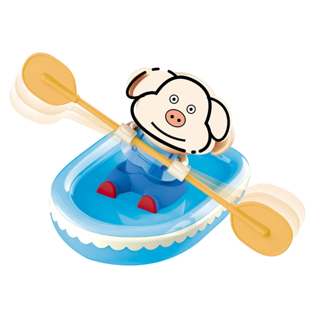 

Floating Home Interactive Playing Rowing Boat Children Bathing Gift Cartoon Animal Clockwork Toy Waterproof Kids Beach Cute