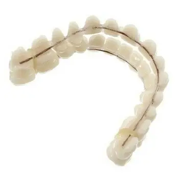 

28pcs/set Resin Teeth Denture Upper Lower Shade Manufactured Oral Denture Dentition Artificial Care Preformed Synthetic Res X8B4