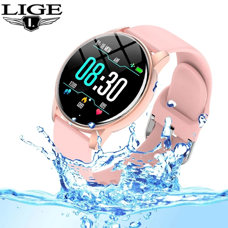 Women Smart Watch Real-time Weather Forecast Activity Tracker Heart Rate Monitor Sports Ladies Smart Watch Men For Android IOS