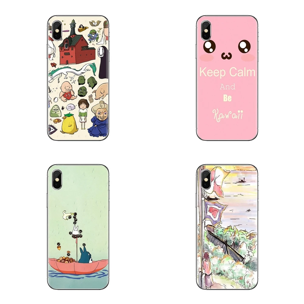 Kawaii Ghibli Doodle For Xiaomi Mi6 Mi 6 A1 Max Mix 2 5X 6X Redmi Note 5 5A 4X 4A A4 4 3 Plus Pro Soft Transparent Shell Covers |