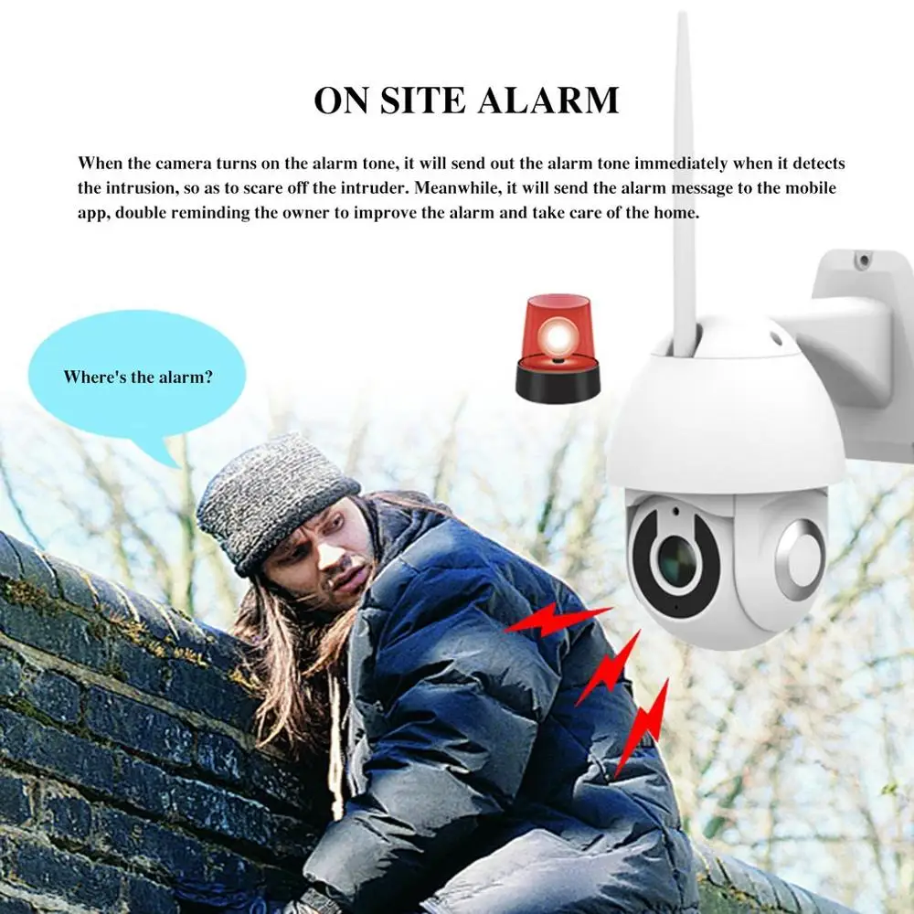 HD 1080P Wifi наружная Водонепроницаемая камера домашняя камера безопасности камера наблюдения Детский Монитор домашняя HD Беспроводная камера