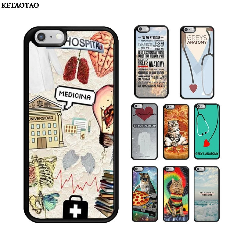 KETAOTAO милый Greys Анатомия ТПУ Мягкий силиконовый чехол для телефона iPhone 5S 6S 7 8 Plus XR XS