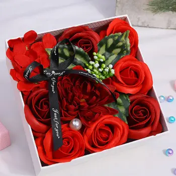 

Rose Bath Body Flower Floral Soap Scented Rose Flower Never Withered Essential Holding Flowers Wedding Valentine's Day Gift