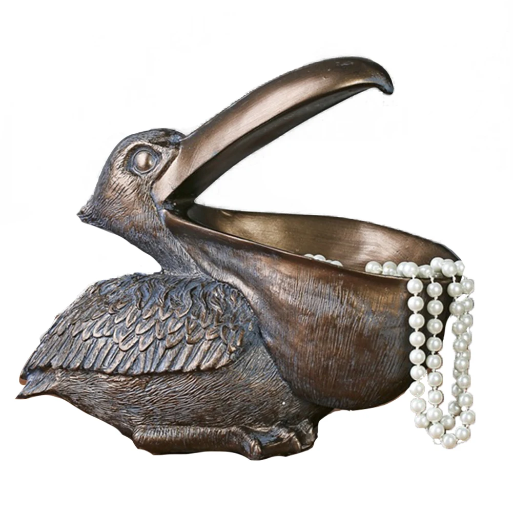 Нордический Тукан орнамент украшения для хранения ключей Смола большая птица ремесла украшения гостиной вход офис стол статуя