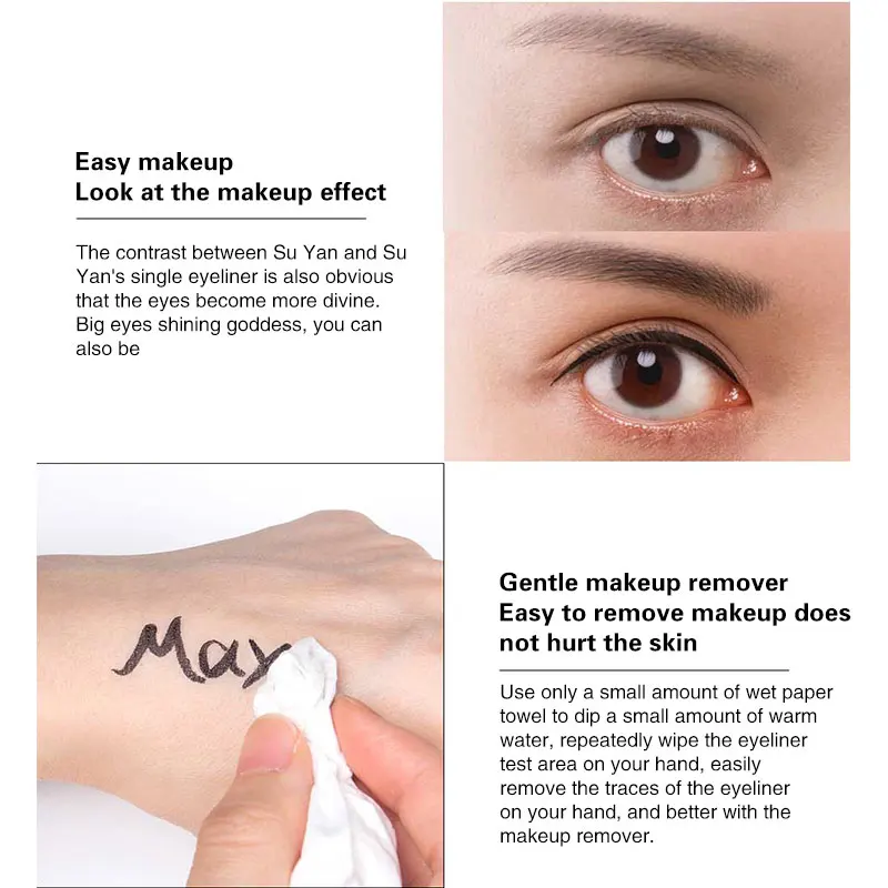 Waterproof Non-dizzy Dyeing Long-Lasting Eyeliner Liquid Quick Dry Liquid Eyeliner