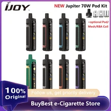 IJOY Jupiter 70W Pod Kit w/0,6/18650 Ом сетчатый комплект катушек для катушки RBA мощностью от батареи комплект электронной сигареты Vs Vinci X/TARGET PM80