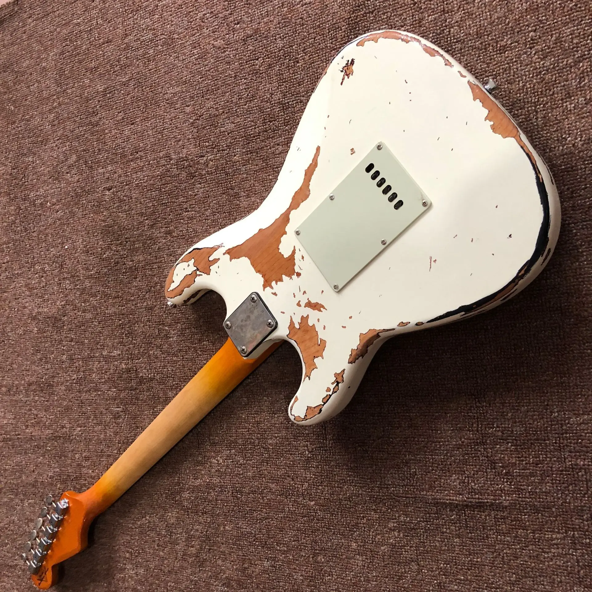 Стиль электрогитары. Высокое качество звукосниматели. Ручной работы 6 stings relics guitarra. rosewood Гриф. Реальные фотографии
