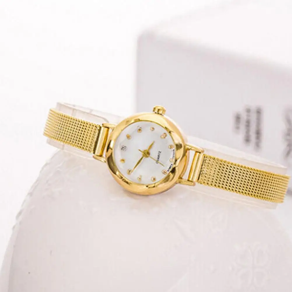 Luxury Golden Bracelet Watch Women Fashion Mesh Fine Alloy Band Rhinestone Dial Quartz Wrist Watch Casual Women Watches Clock women watches,electronic watch