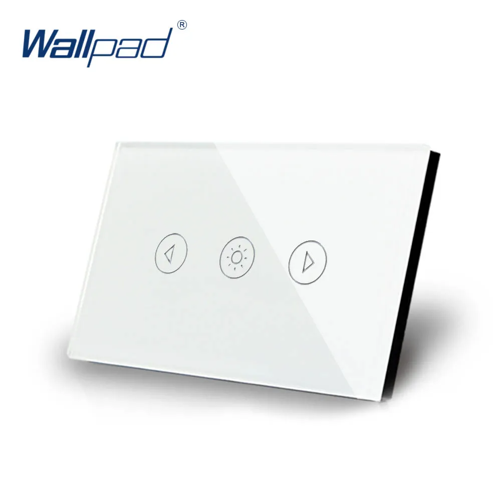 Белый Wifi DimmerTouch переключатель Wallpad AU US диммер Wifi Поддержка телефона ПРИЛОЖЕНИЕ Alexa Google home IOS Android светодиодный настенный выключатель света - Цвет: Белый