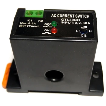 

0.2-30A 40-400Hz Sensing Switch Flameproof Adjustable Current 0.5A12-240VAC/DC Self-Powered Sensing Switch Normally Open