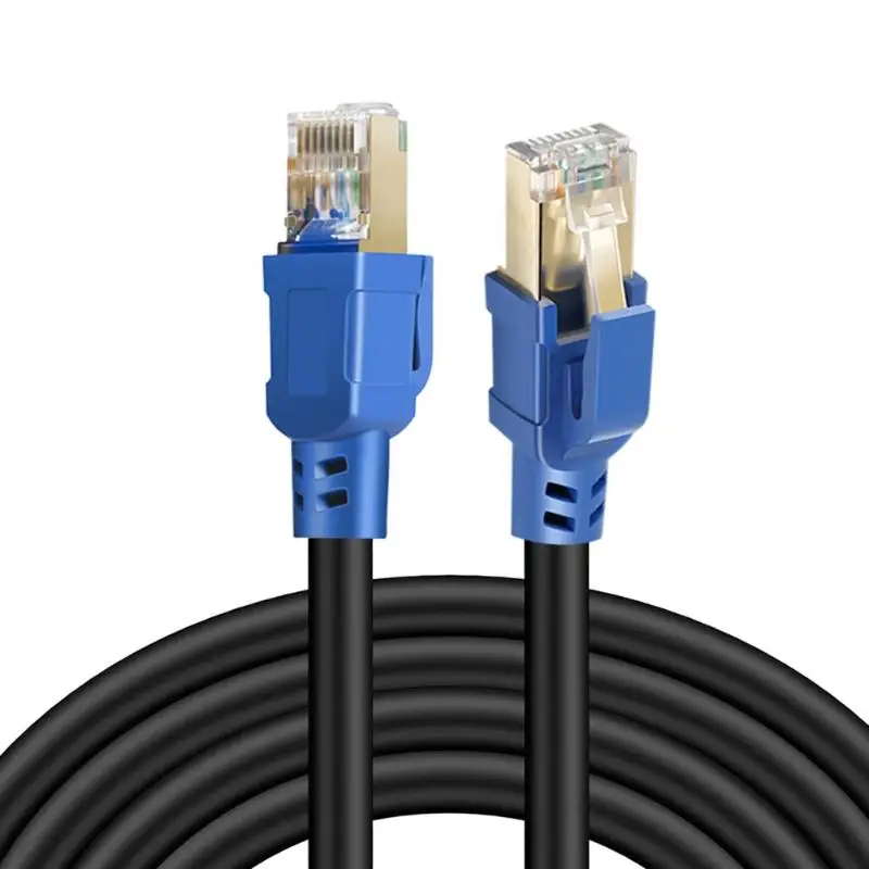 

RJ45 Male to 8P8C Male Gold Plated Shielded Cat8 Ethernet Connector Cable