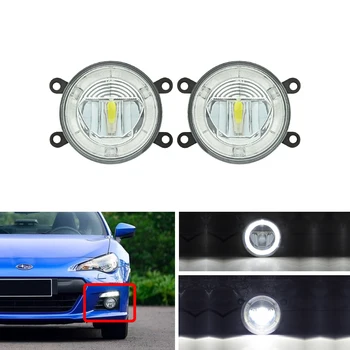 

3.5" 90MM E4 R87 Round Led Fog Light Kits W/ DRL Halo For Subaru For Nissan For Honda For Acura For Peugeot
