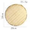 Handmade Bamboo Woven Fruit Basket Creative Household Storage Basket Refreshment Tray Kitchen Dishes Bamboo Sieve for Drying Tea 6