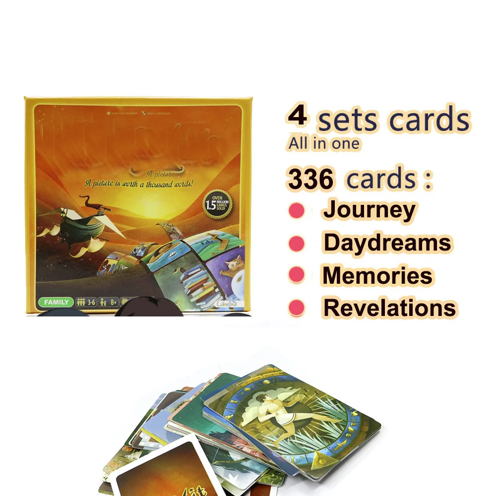 Расскажите story deck 5 + 6 7 8 настольная игра для детей веселье 336 карт деревянные