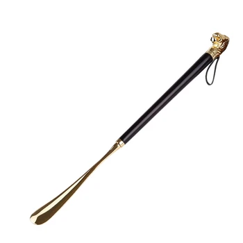 

Wooden Shoe Horn Lion Copperhead Shoehorn High-Grade Wood Wood Shoehorn Handheld Shoehorn 58 cm