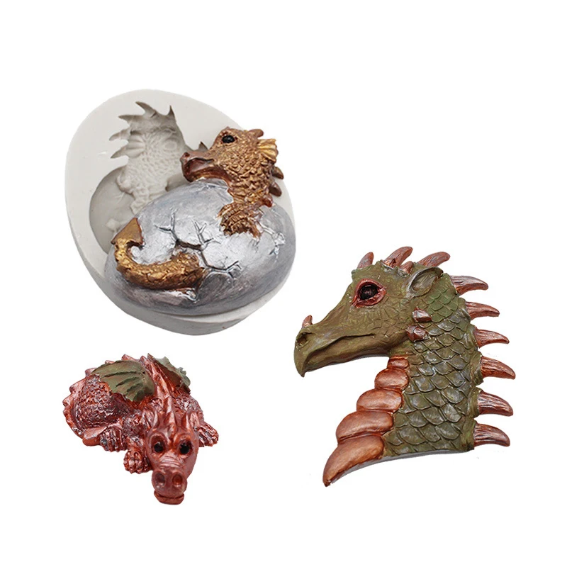 Силиконовая форма в виде пасхального динозавра креативная силиконовая для