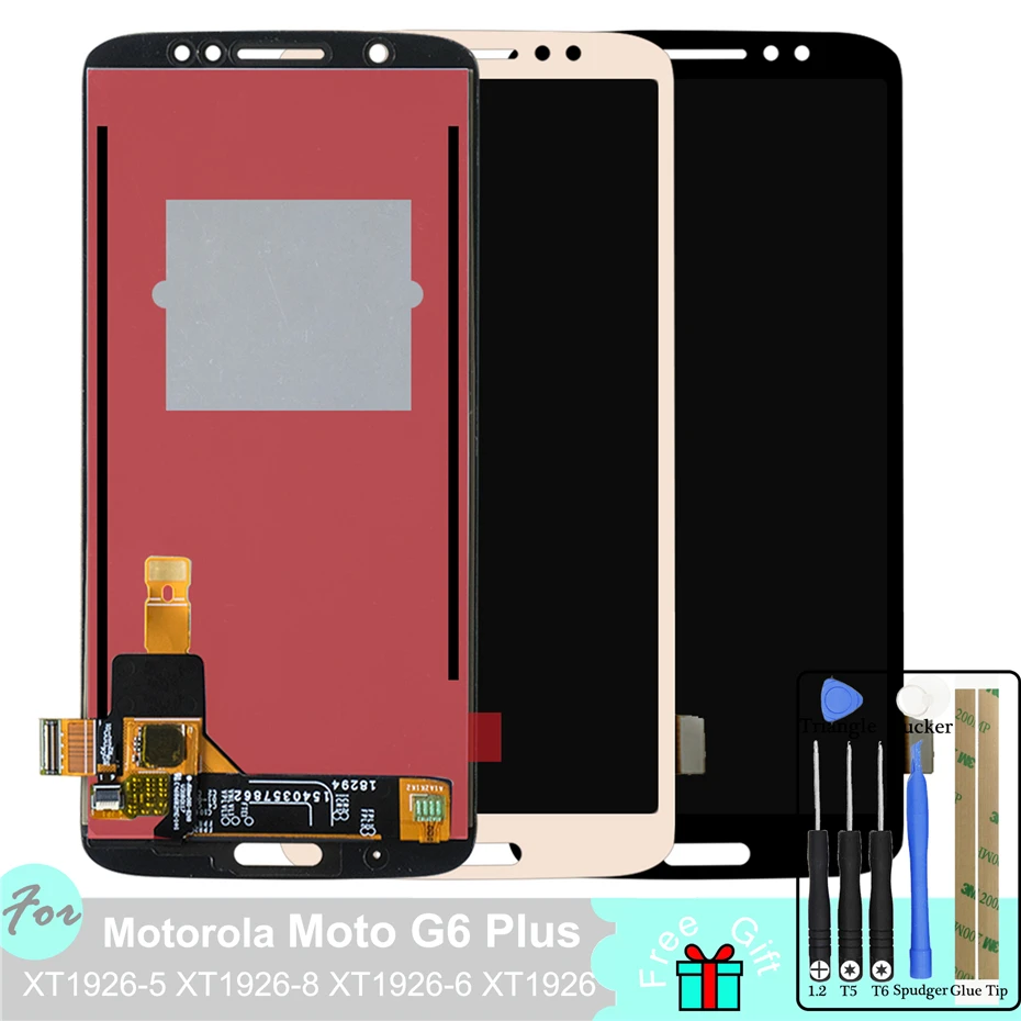 

LCD Display For Motorola Moto G6 PLus XT1926-5 XT1926-8 XT1926-6 XT1926 Touch Screen Digitizer Panel Replacement Parts Assembly