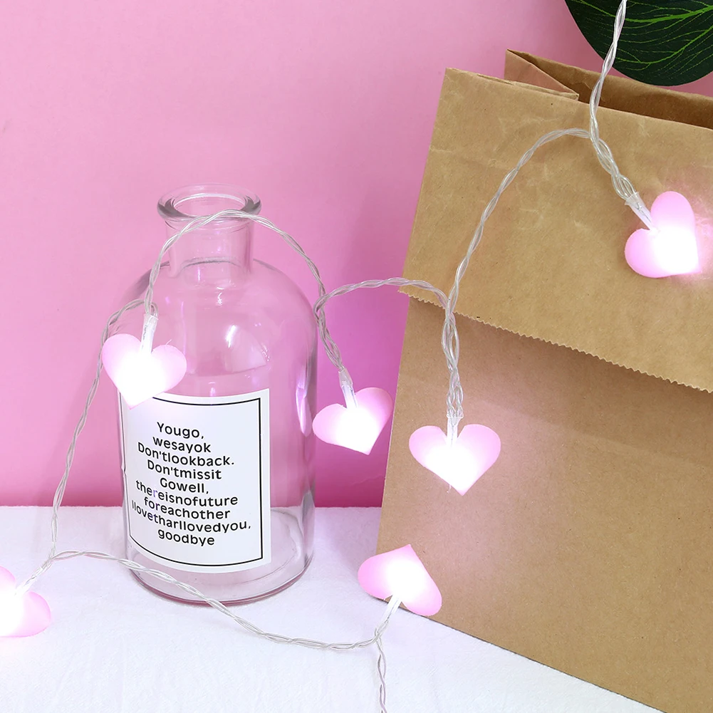 

150cm 10LED Heart Lamp Wedding Holiday Party Fairy Light Stringed Bedroom Decor LED Stringed Light Wedding Decor Stringed Light